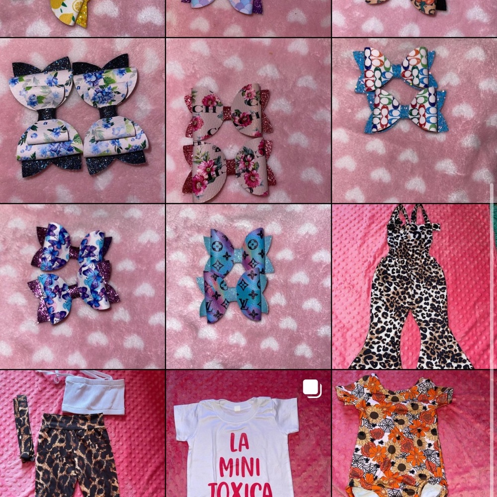 Selling bows and clothes on Instagram if anyone is interested @leylas_preloved